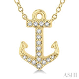Anchor Petite Diamond Fashion Pendant