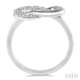 1/20 Ctw Single Cut Diamond Ring in Sterling Silver