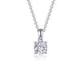 1.5 CTW 4-Prong Solitaire Necklace