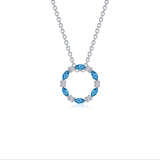 1.45 CTW Open Circle Necklace