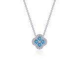 0.65 CTW Halo Necklace