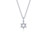 0.55 CTW Star Of David Necklace