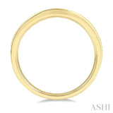 1/2 ctw Arched Round Cut Diamond Wedding Band in 14K Yellow Gold