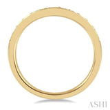 1/3 ctw Arched Round Cut Diamond Wedding Band in 14K Yellow Gold