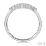 1/3 Ctw Chevron Marquise and Round Cut Diamond Fashion Ring in 14K White Gold