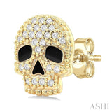 .15CTRDDM PETITE SKULL ER YG 10K-S*