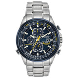 Citizen Blue Angels Sport Luxury World Chrono Mens Stainless Steel