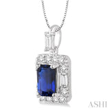 Gemstone & Diamond Pendant