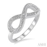 Silver Infinity Diamond Fashion Ring