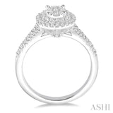 Oval Shape Lovebright Diamond Engagement Ring