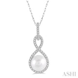 Pearl & Diamond Fashion Pendant