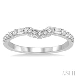 Curved Diamond Wedding Band