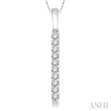 Vertical Bar Diamond Pendant