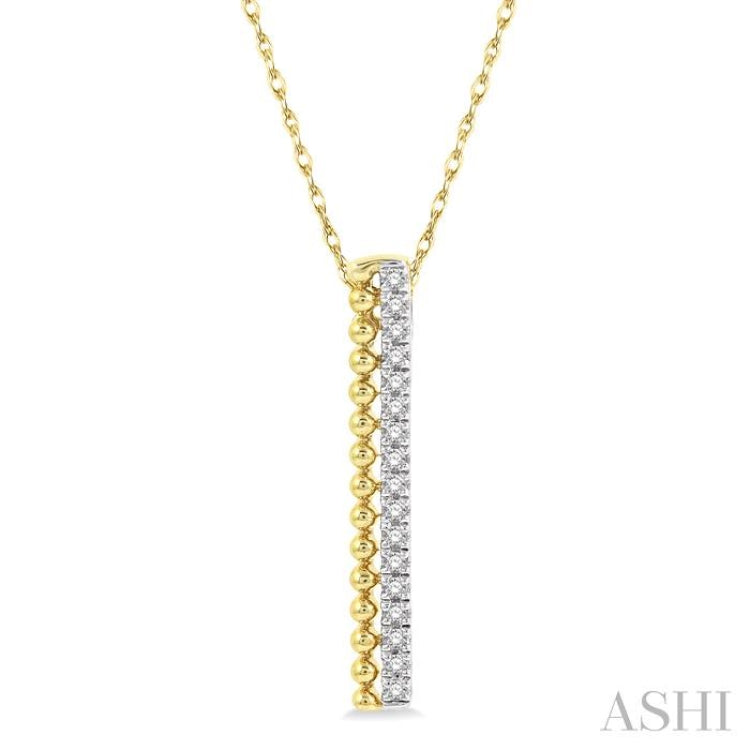 ASHI Vertical Bar Diamond Pendant 620C6SWFGPDWG - Smithworks Fine Jewelry