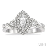 Marquise Shape Diamond Engagement Ring