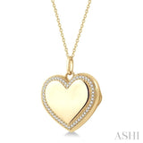 Heart Shape Diamond Locket Pendant