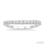 Curved Diamond Wedding Band