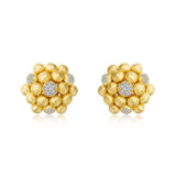 Cluster Button Earrings