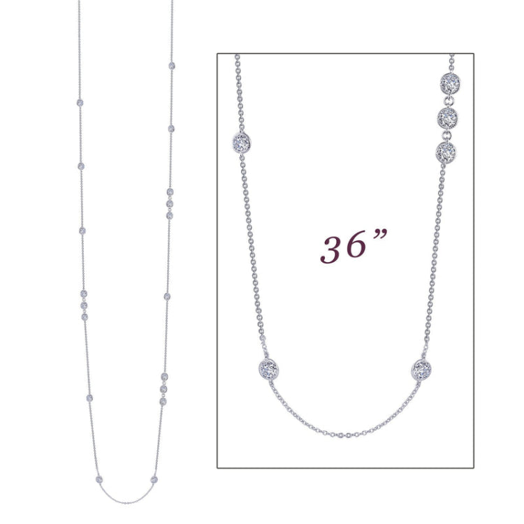 6.48 Ctw Station Necklace