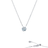 Frameless Solitaire Necklace