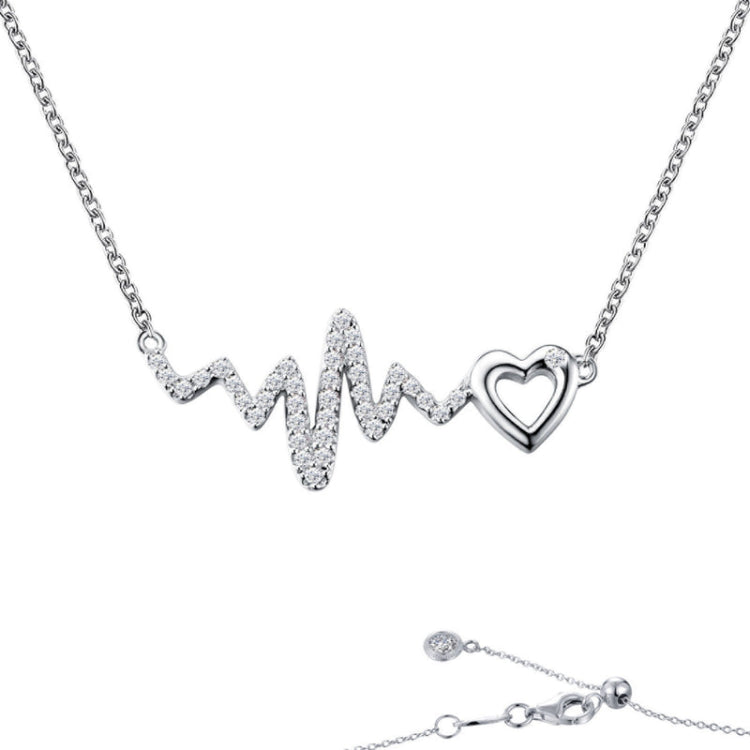 Heart & Heartbeat Necklace