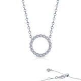 1.15 Ctw Open Circle Necklace