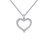 Open Heart Pendant Necklace