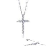 0.37 Ctw Cross Pendant Necklace