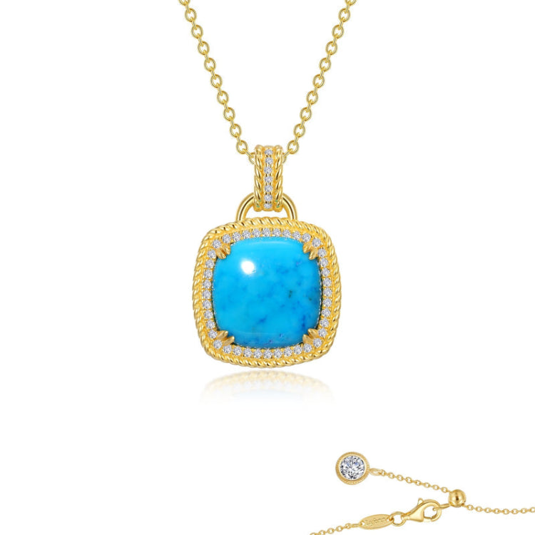 Blue Halo Necklace