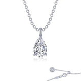 Pear-Shaped Solitaire Necklace