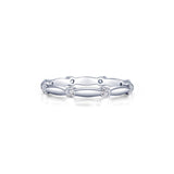 Stackable Wave Eternity Band