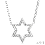 Star Of David Petite Diamond Fashion Pendant