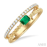 Gemstone & Diamond Ring