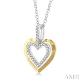 Heart Shape Petite Diamond Fashion Pendant