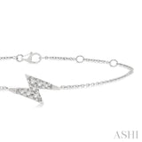 Lightning Bolt Petite Diamond Fashion Bracelet