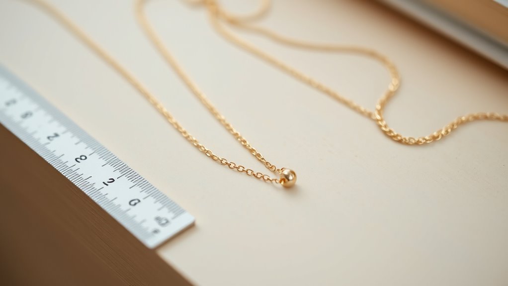 16 inch necklace length details