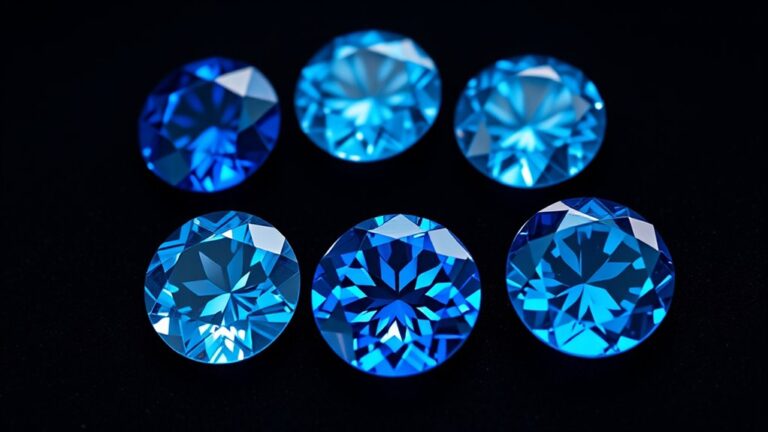 beautiful blue gemstones collection