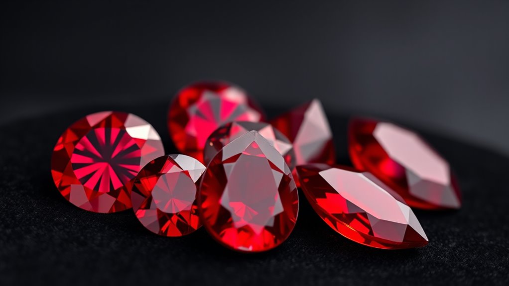 beautiful red gemstones overview
