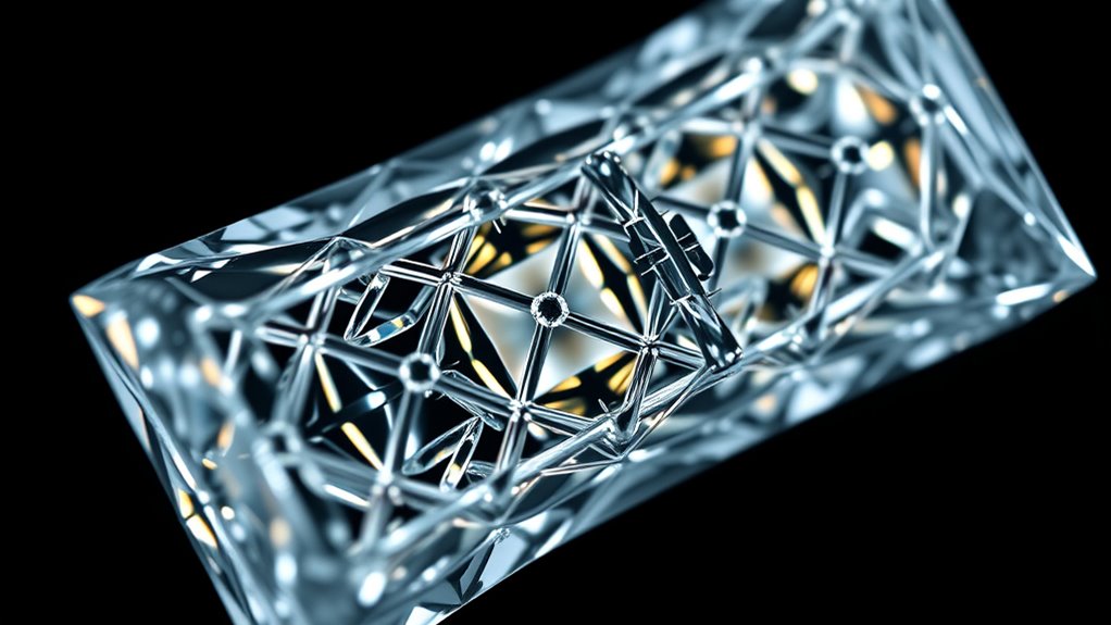 carbon atoms in crystal structure