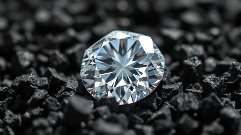 carbon atoms in crystal