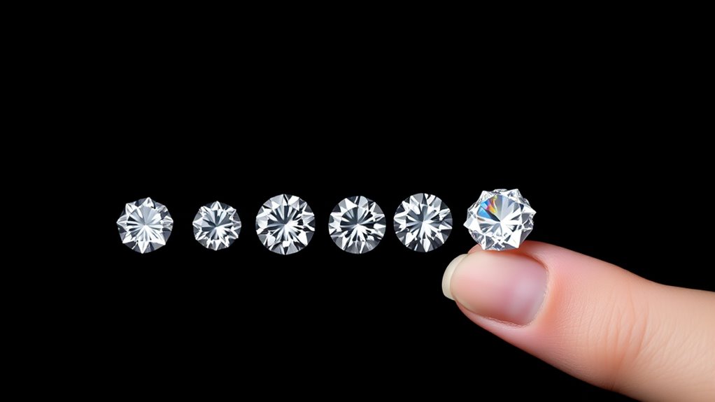 diamond carat size guide
