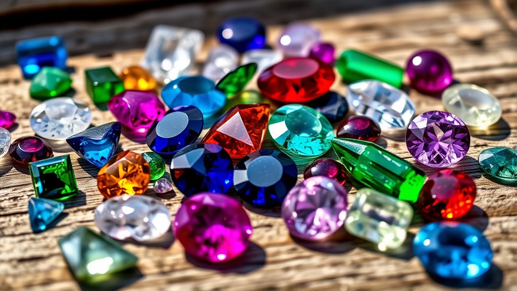 diverse gemstones with rich history