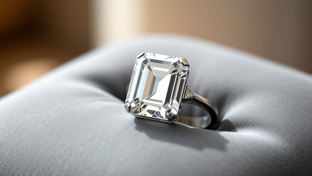 emerald cut rings trending