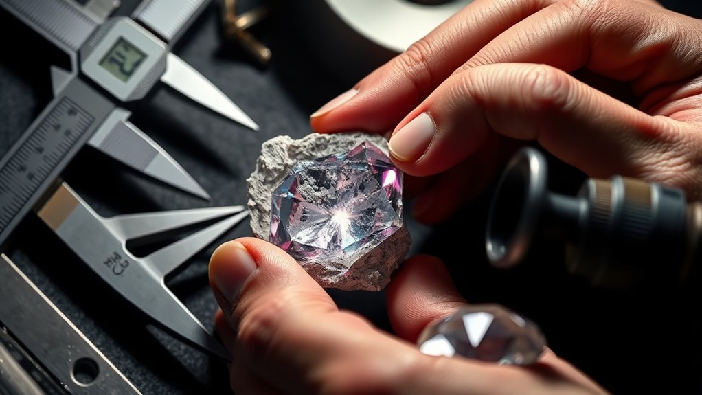 evaluating rough gemstone potential