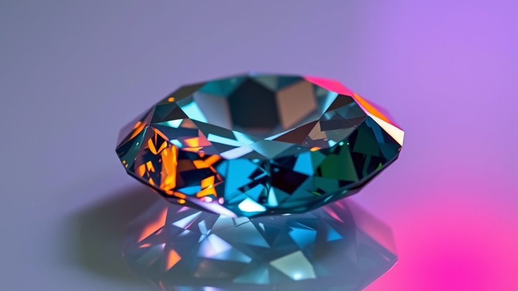 gemstone color variations illuminated