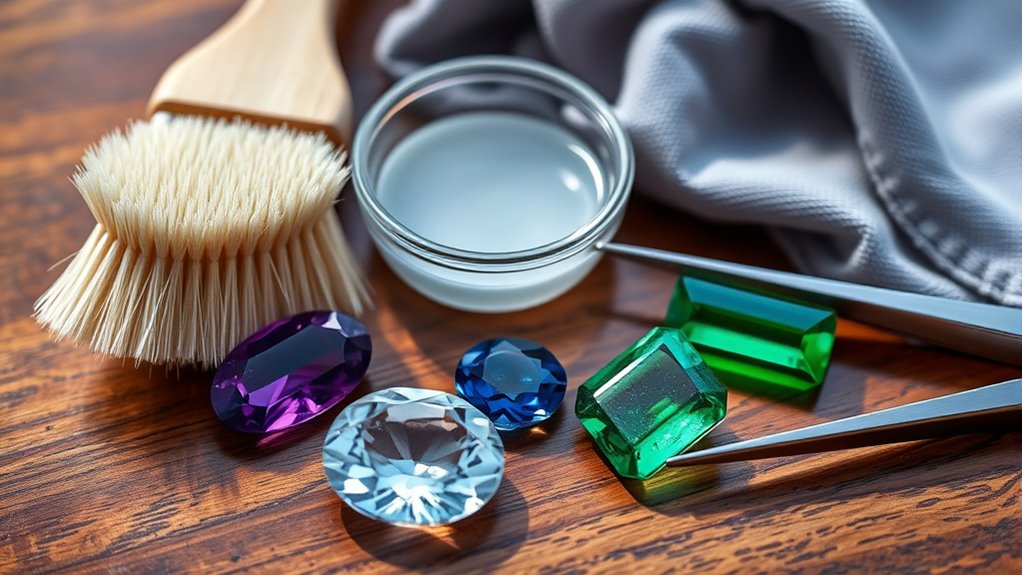 gentle gemstone cleaning tools