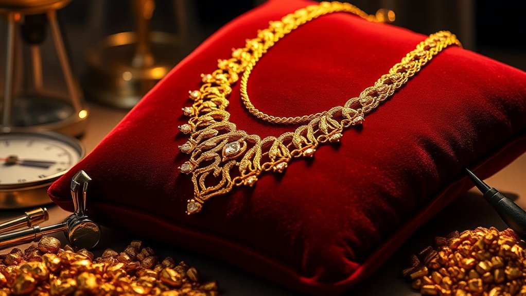 gold necklace pricing factors