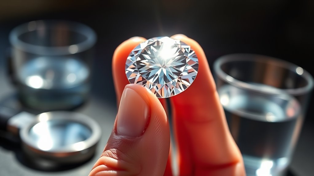 identify genuine diamond features
