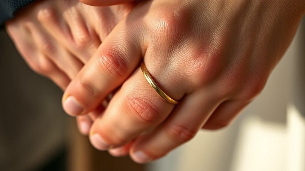 left hand ring finger