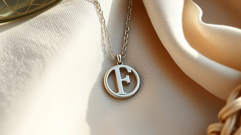 personalized silver initial necklaces